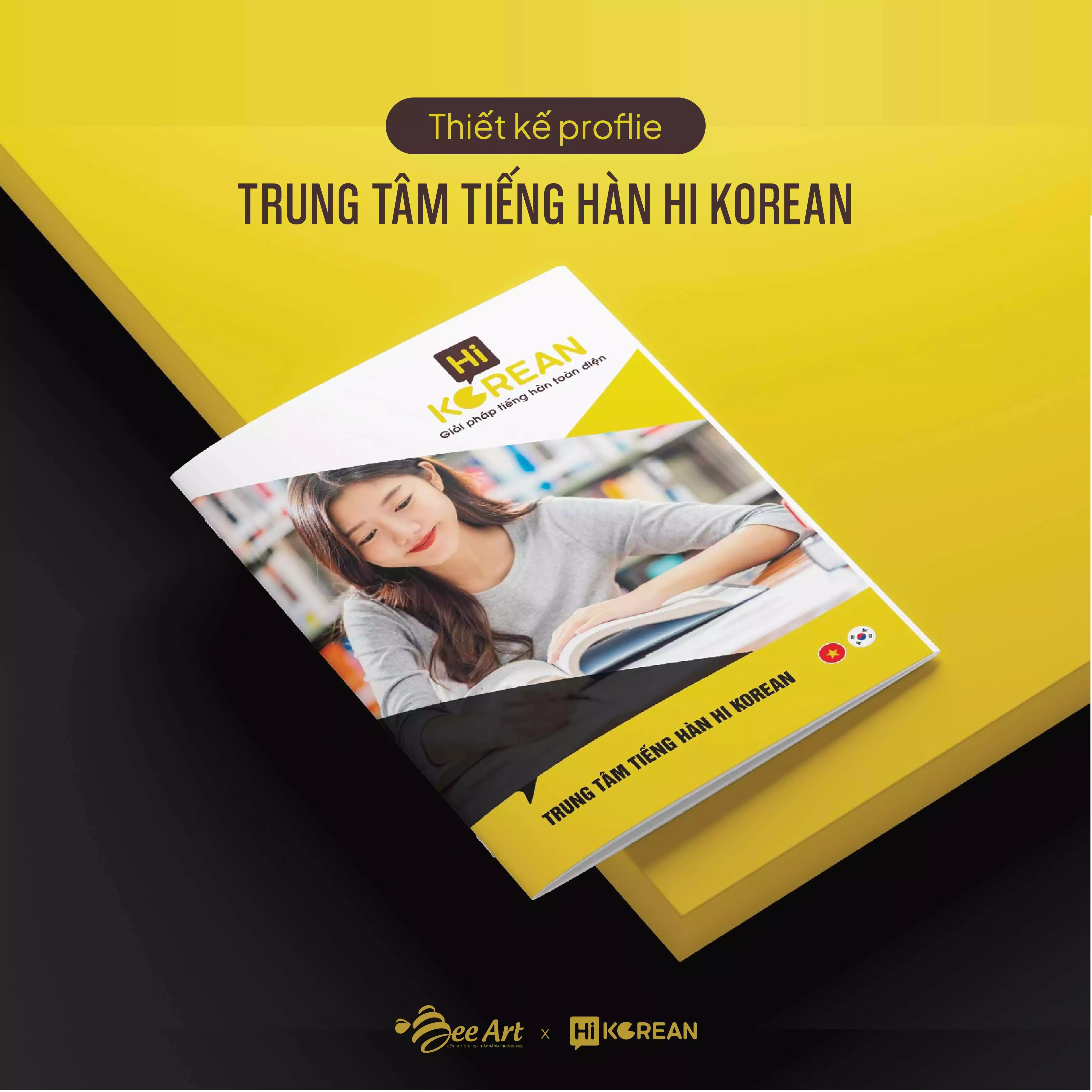 Thiết kế profile Trung tâm Tiếng Hàn Hi Korean
