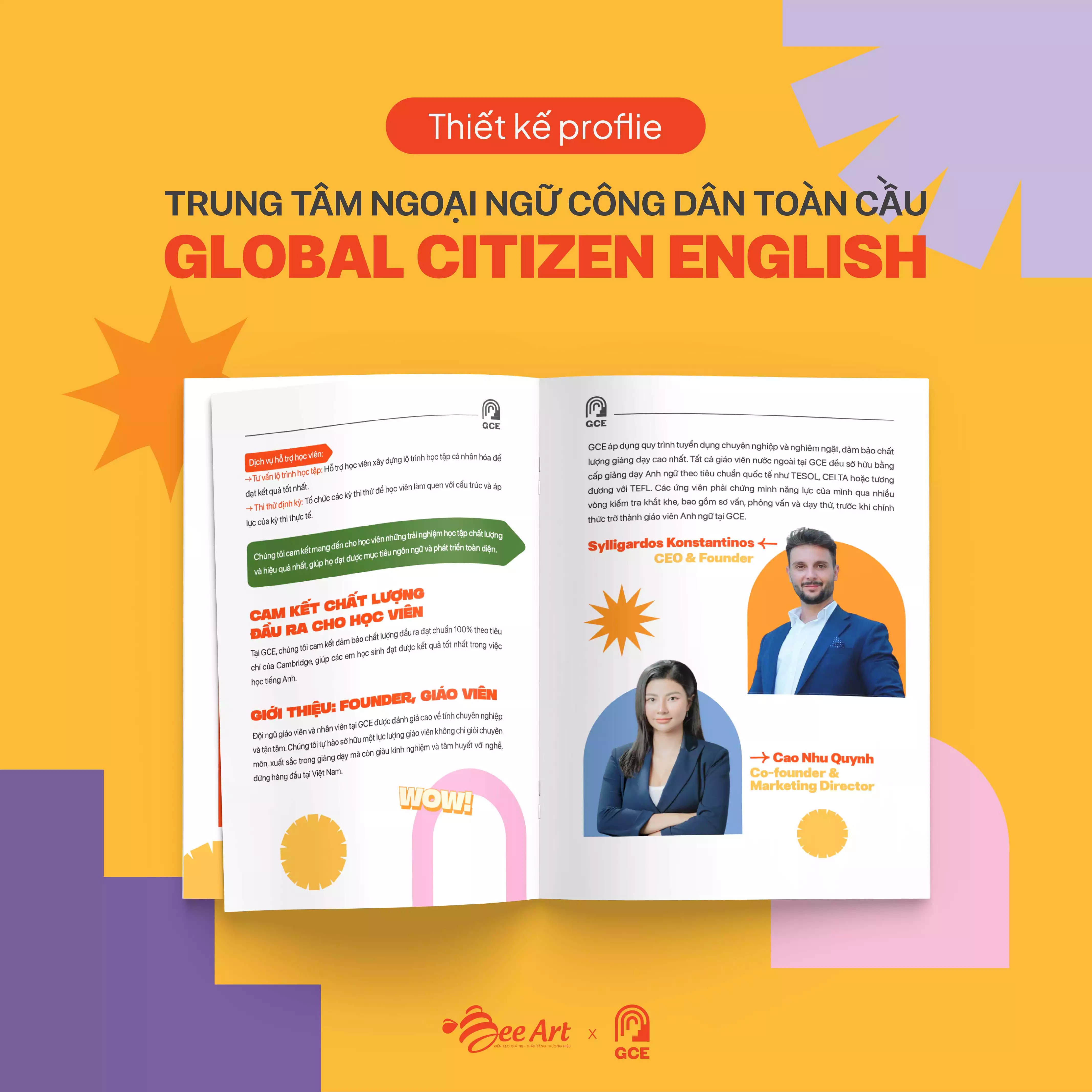 Thiết kế hồ sơ năng lực Trung Tâm Anh Ngữ Công Dân Toàn Cầu GCE