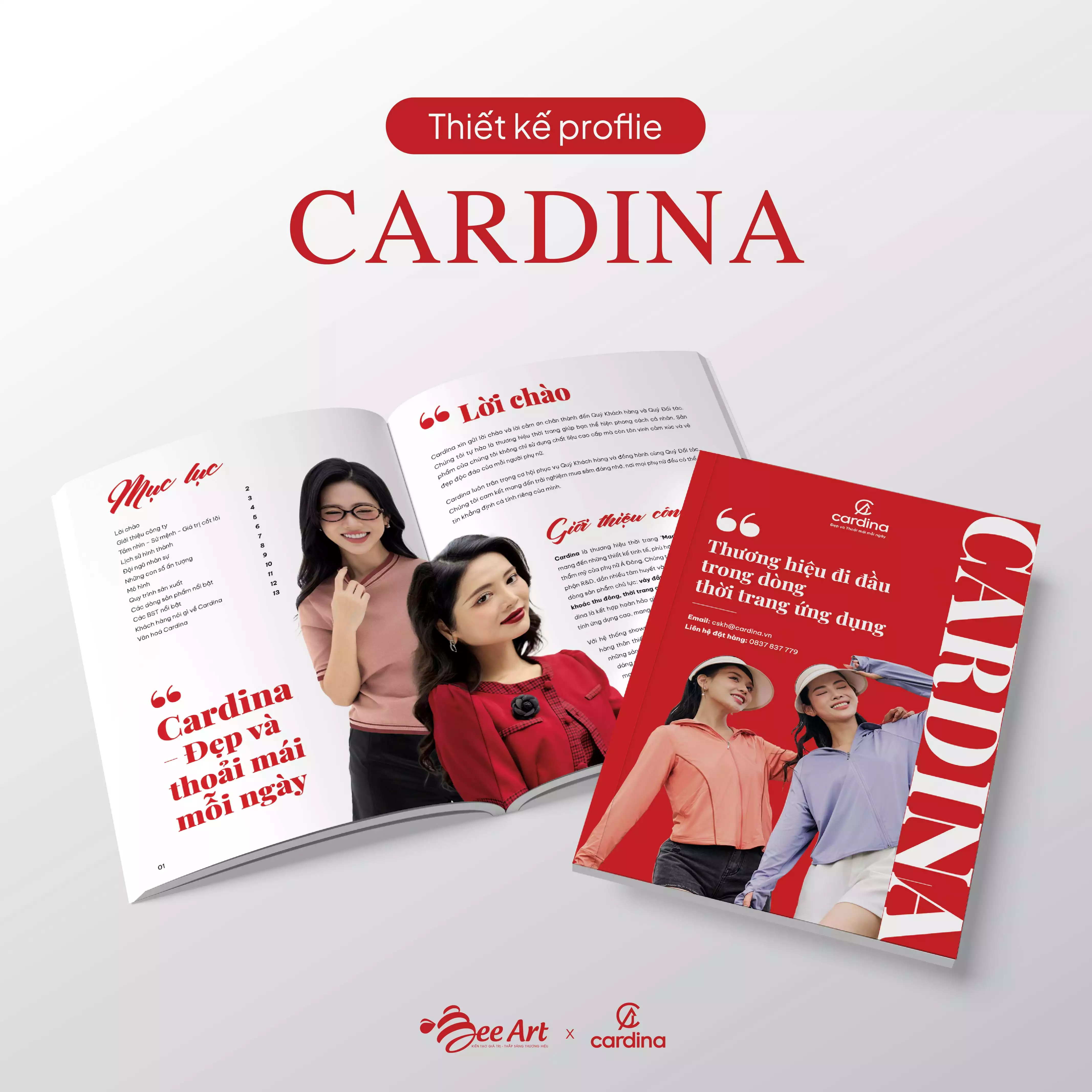 Thiết kế hồ sơ năng lực thương hiệu thời trang Cardina