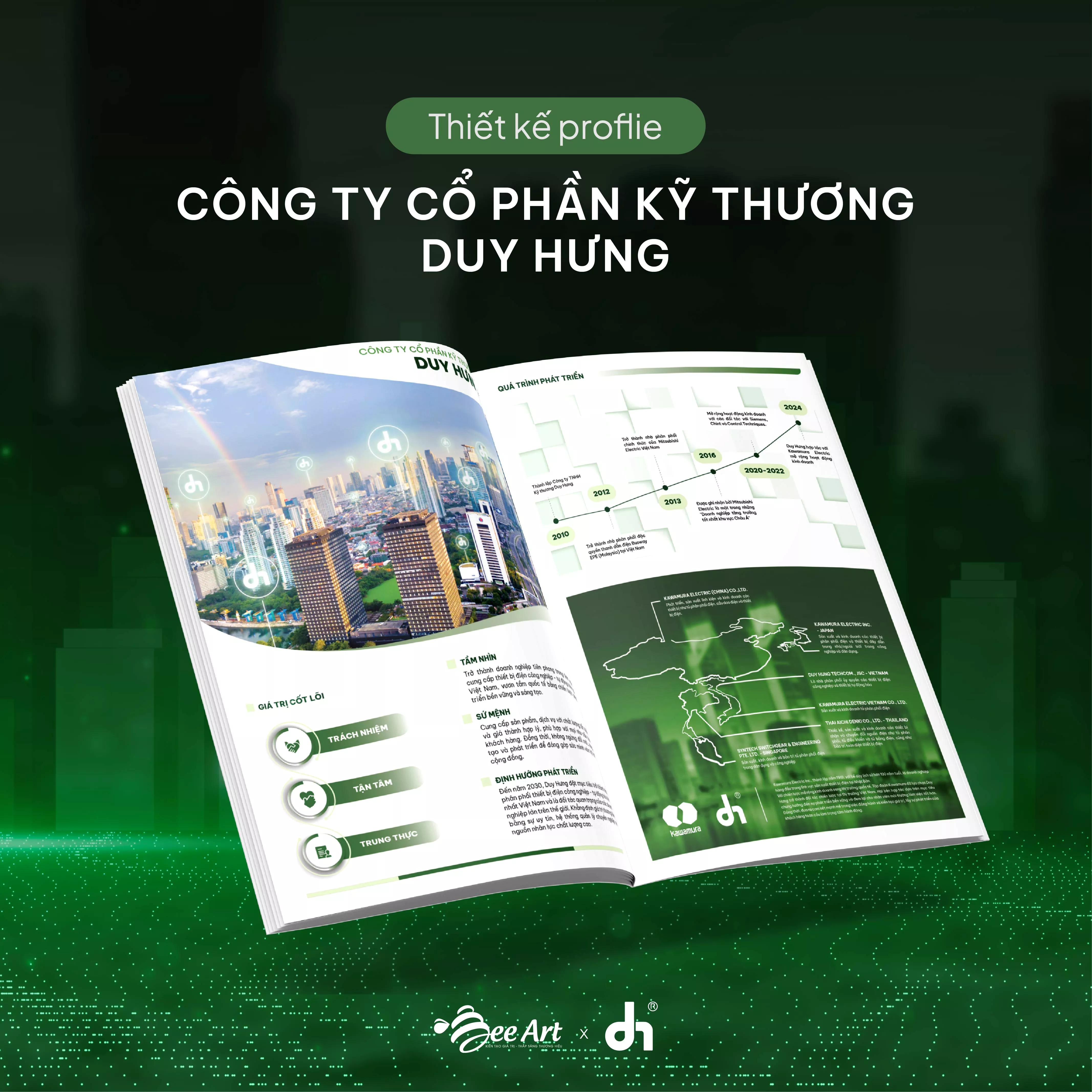 Thiết kế hồ sơ năng lực Công ty CP Kỹ thương Duy Hưng