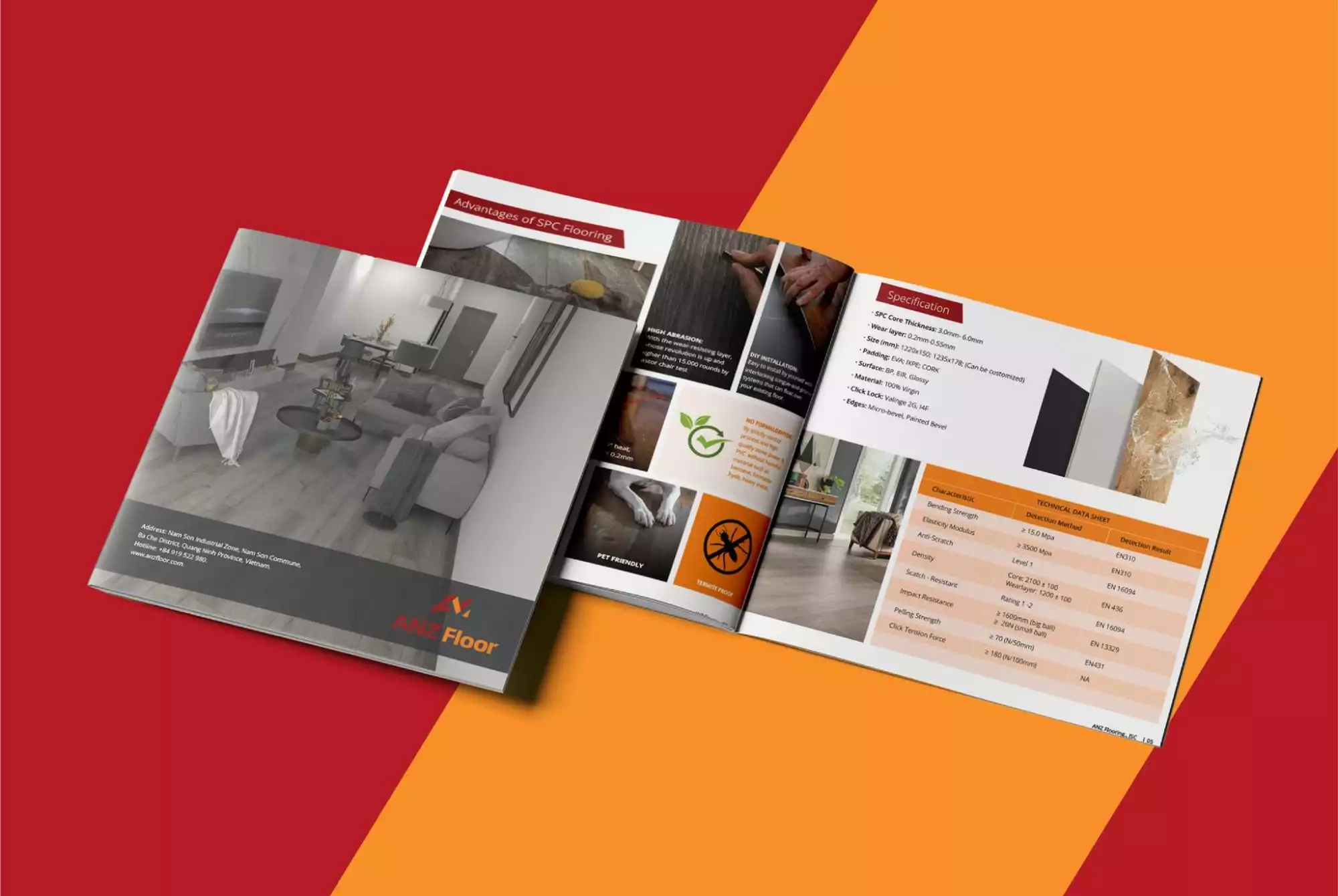 Thiết kế catalogue thương hiệu ANZ Floor