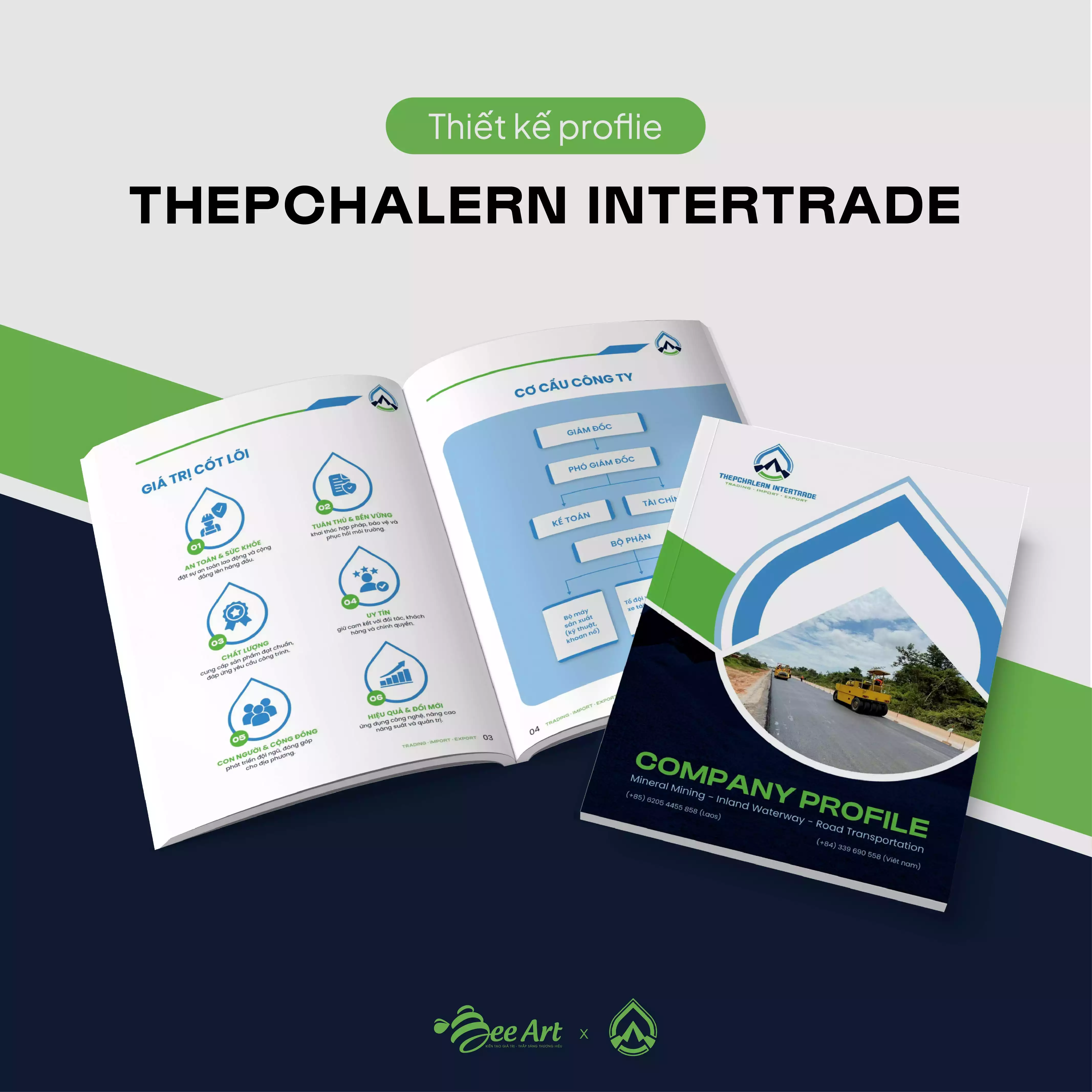 Thiết kế hồ sơ năng lực Công ty Thepchlern Intertrade
