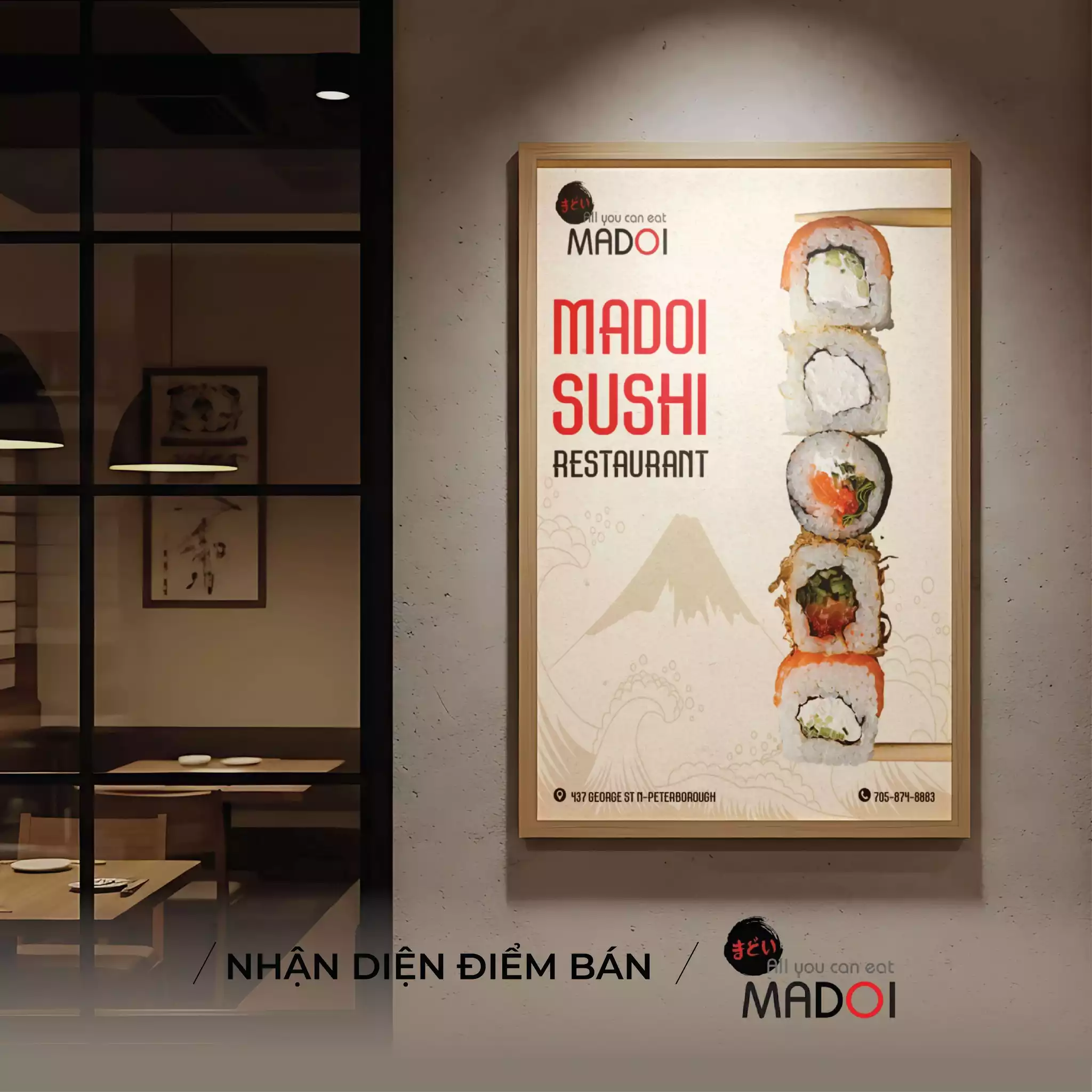 THIẾT KẾ NHẬN DIỆN ĐIỂM BÁN MADOI