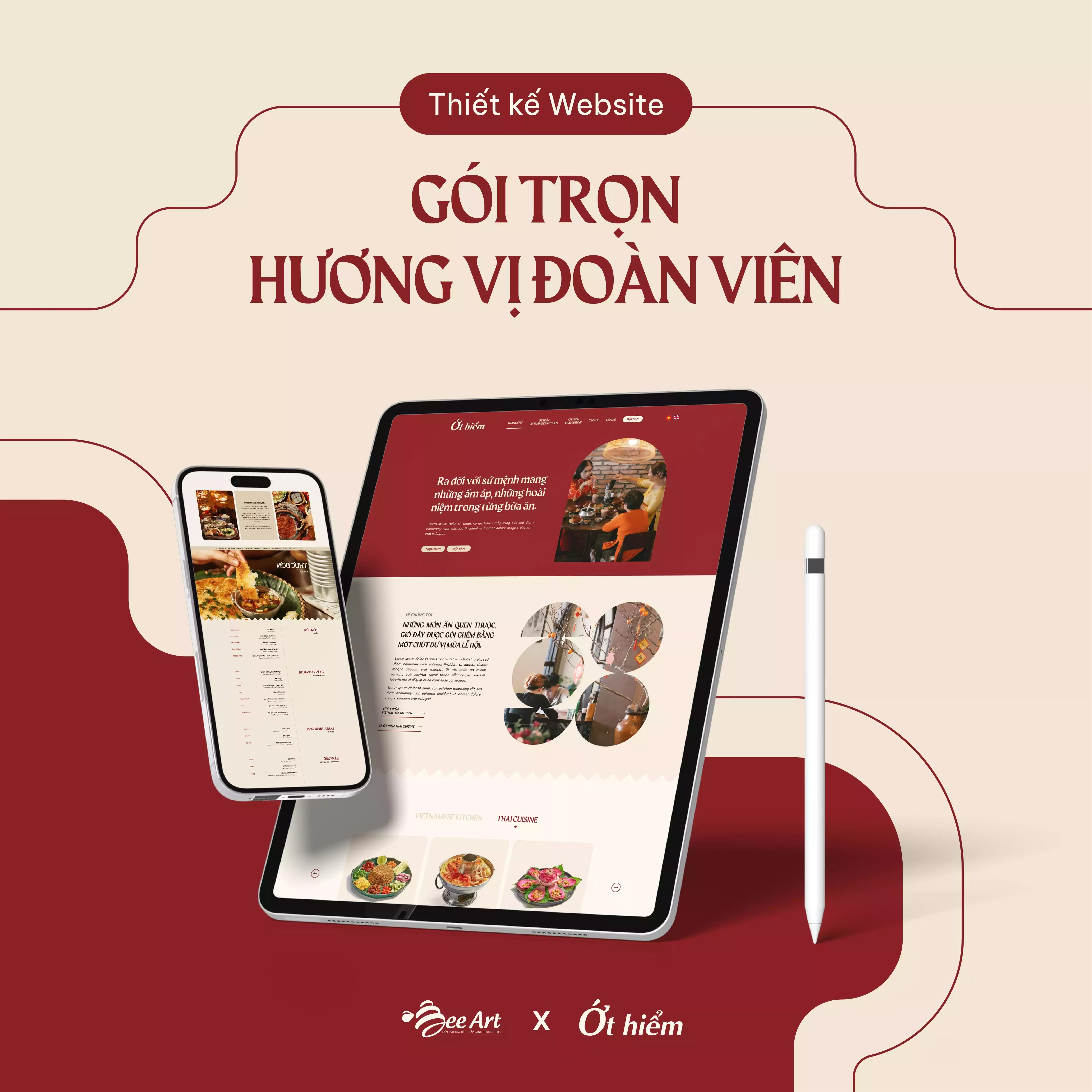 THIẾT KẾ WEBSITE NHÀ HÀNG ỚT HIỂM