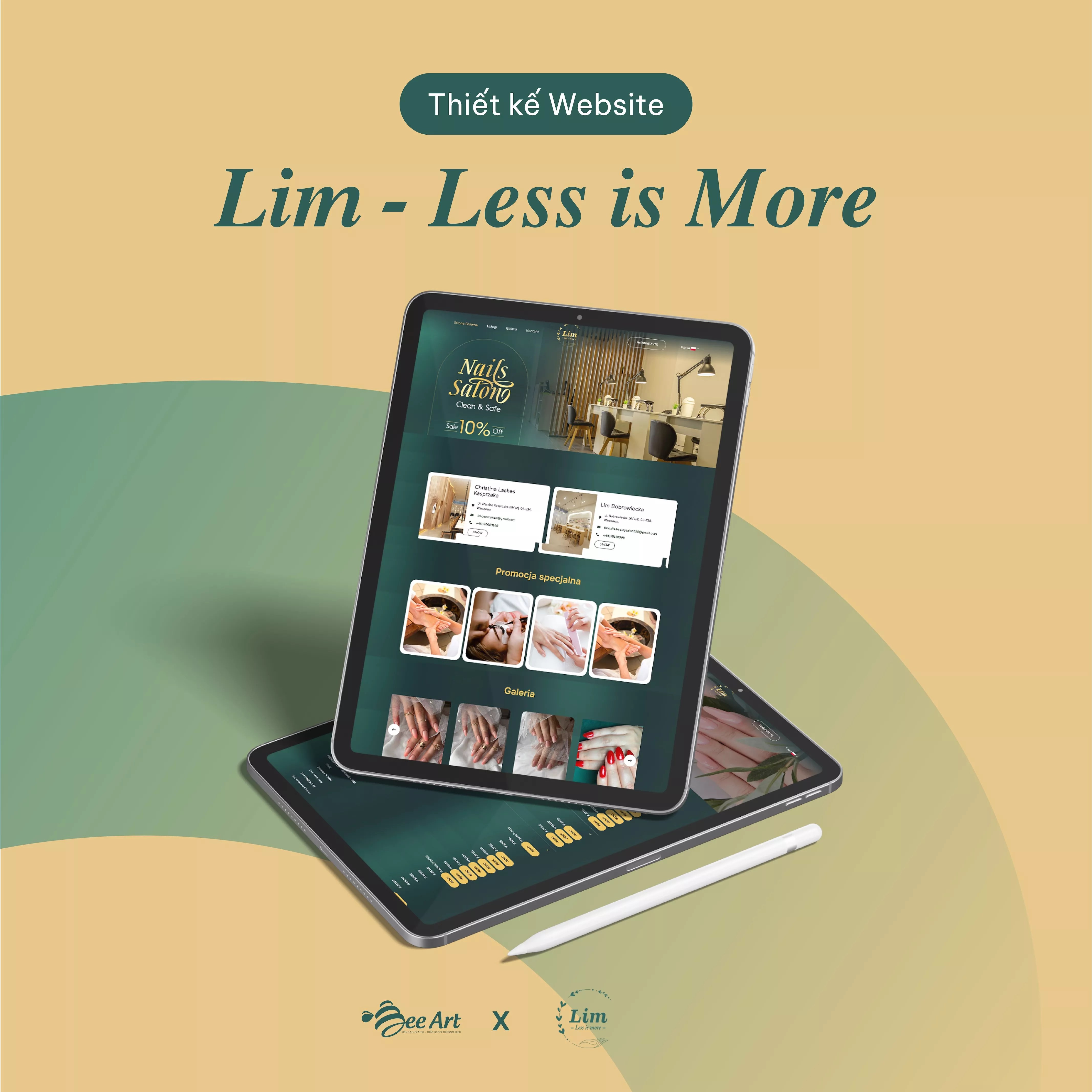 Thiết kế website Lim Nails Salon