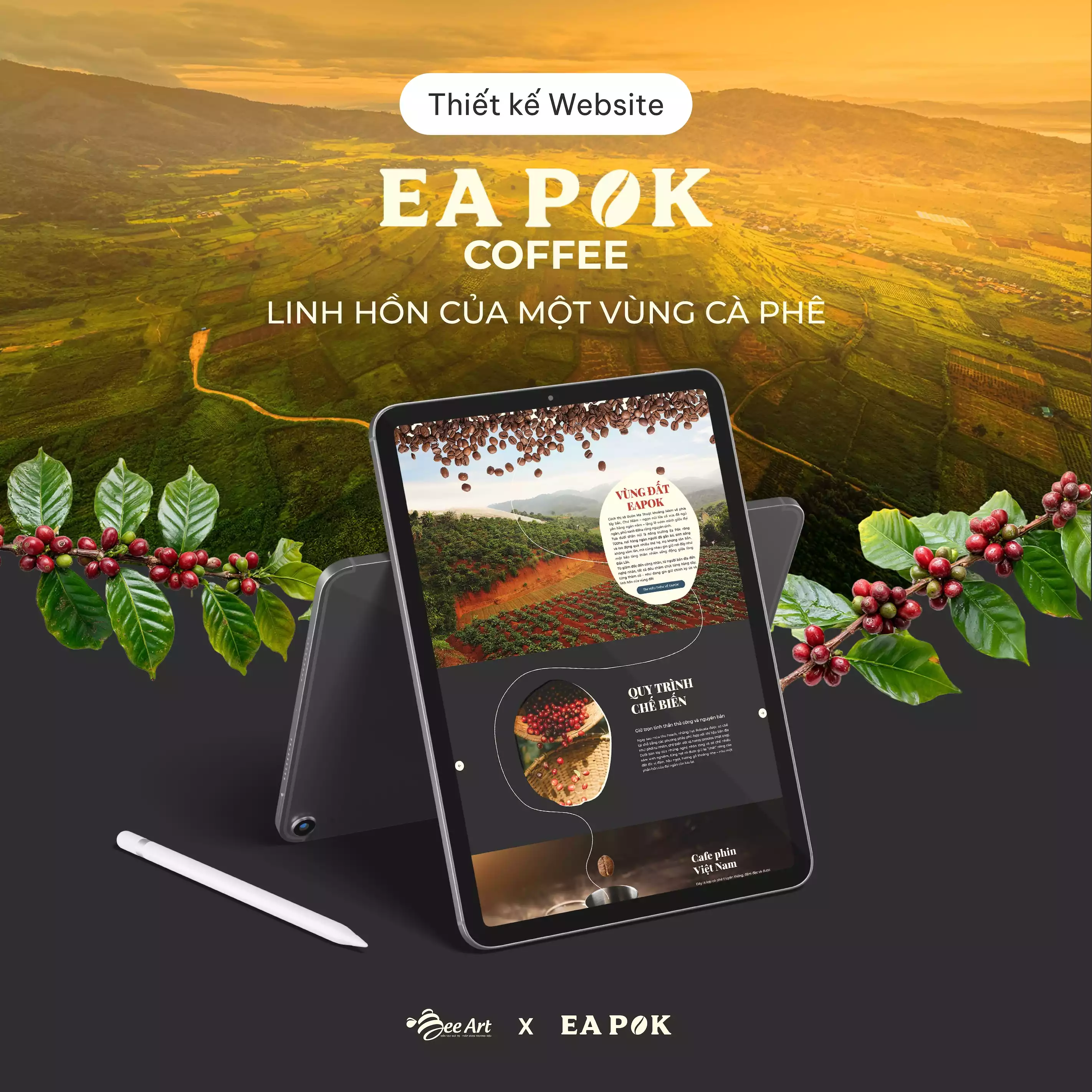 Thiết kế website EA POK COFFEE