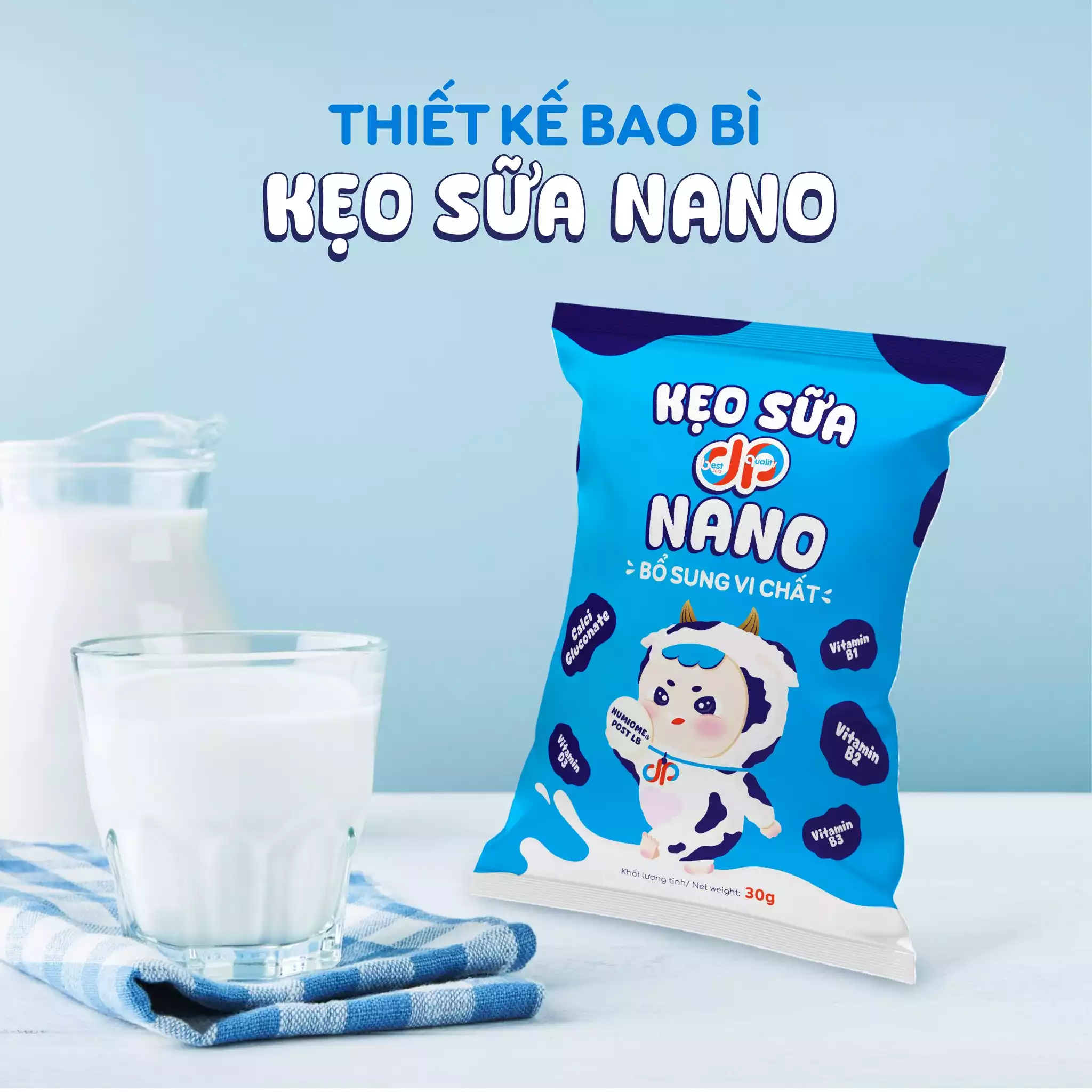 THIẾT KẾ BAO BÌ KẸO SỮA NANO