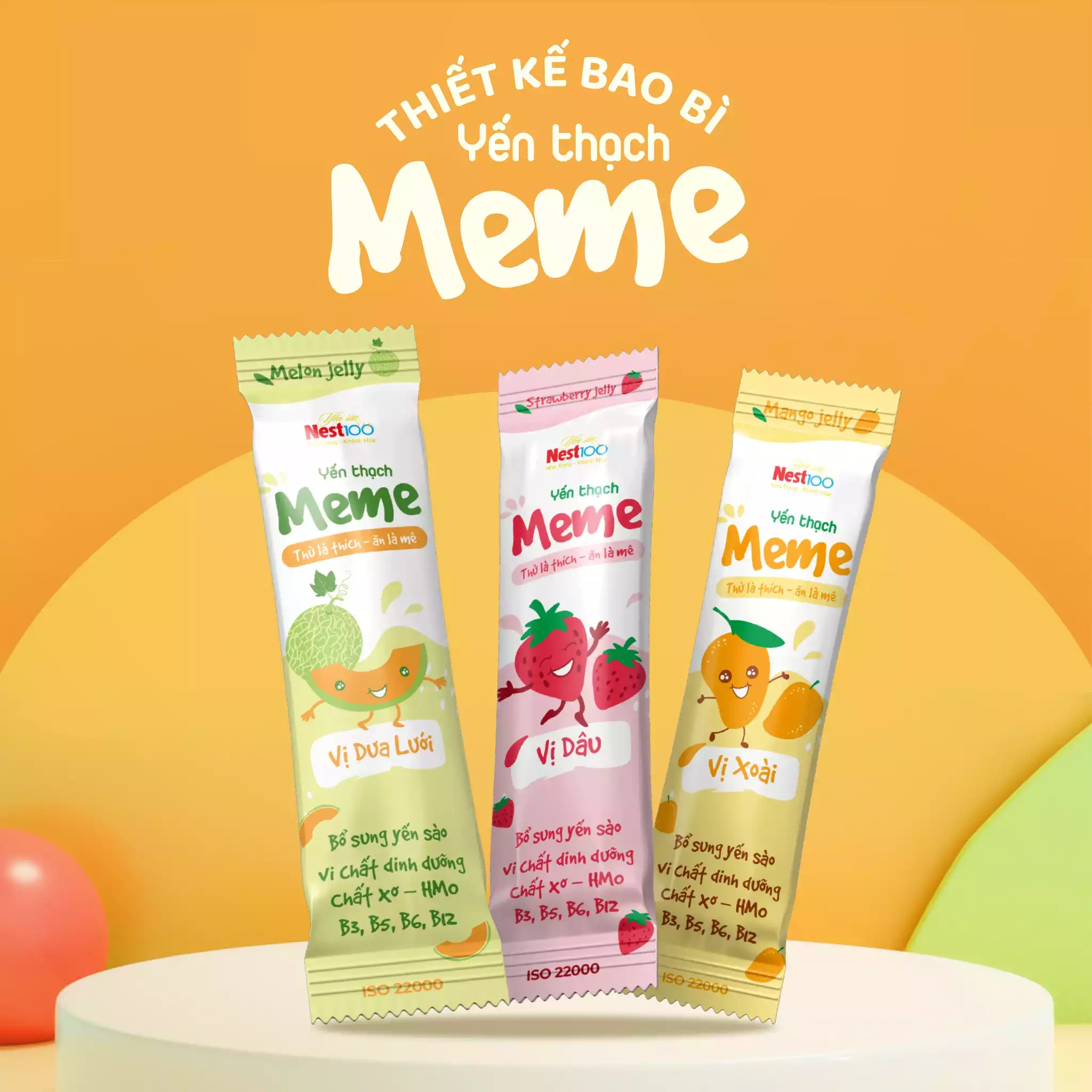 THIẾT KẾ BAO BÌ YẾN THẠCH MEME
