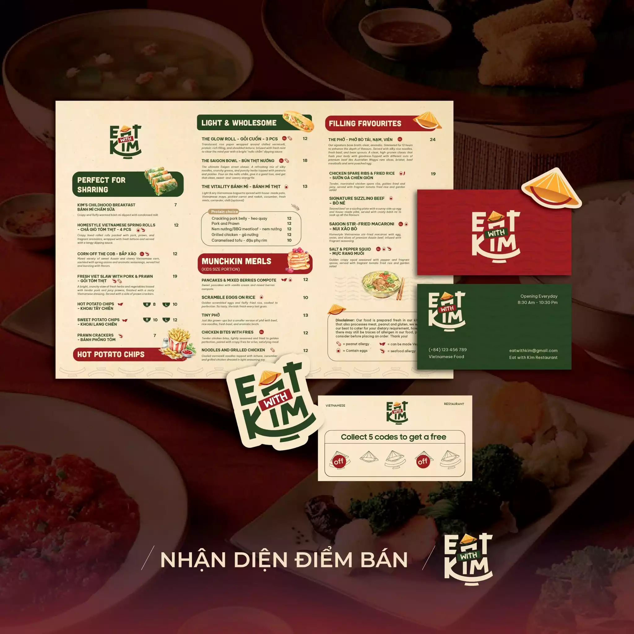 THIẾT KẾ NHẬN DIỆN ĐIỂM BÁN EAT WITH KIM