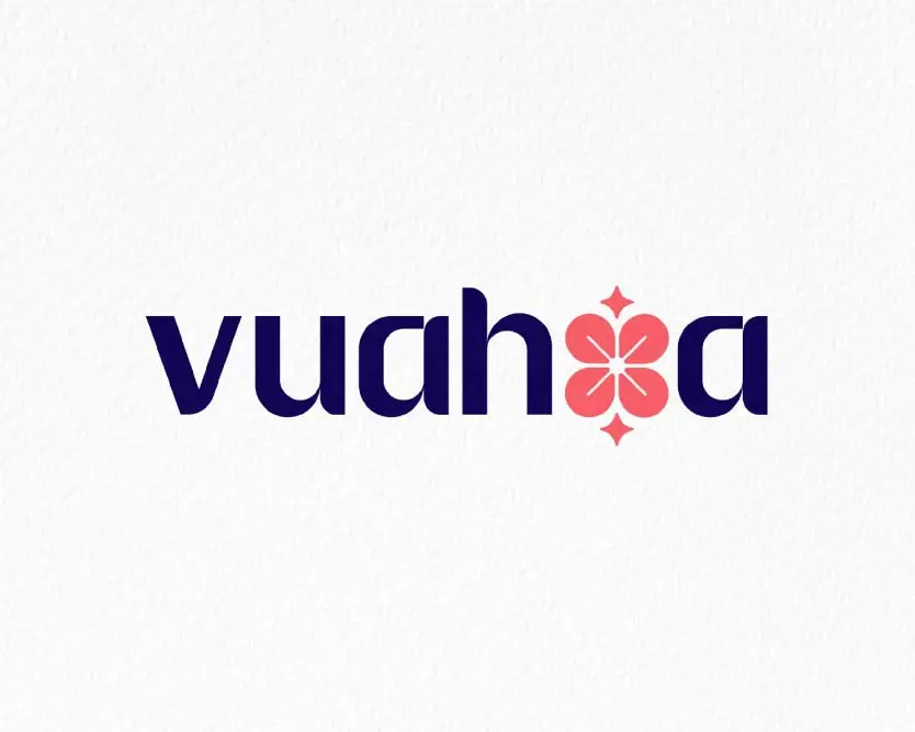 Thiết kế logo tiệm hoa tươi Vua Hoa